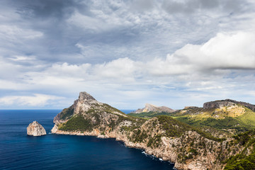 Fototapeta na wymiar Cape Formentor in Mallorca, Balearic island, Spain