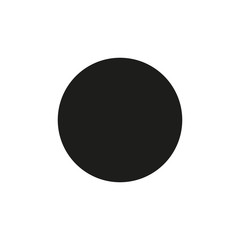 Fototapeta na wymiar Black circle icon isolated on white background