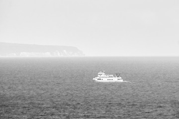 Baltic Sea ferry sails into the fog