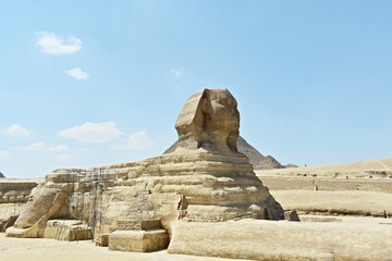 The Great Sphinx of Giza,  is a mythical creature with the head of a human and the body of a lion....