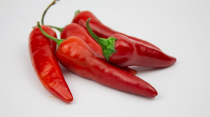 Red peppers food background. Healthy food. Vegetarian food. Hot peppers. Vegetable food. Food Red pepper isolate. Copyspace