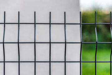 grating wire industrial fence panels, pvc metal fence panel close up