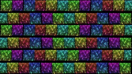 Colorful pulsating squares, animation