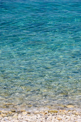 Splendid panoramic view of the crystal blue sea of the island of Elba in Italy