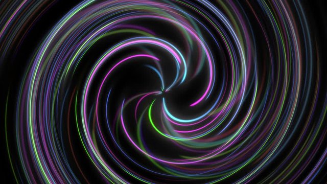 Amazing Abstract colorful Spiral Background. Neon lights. CGI