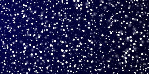 Snow Background. Winter sky. Vector.