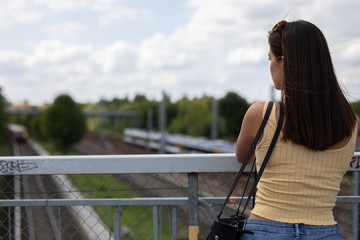 Frau in der Stadt