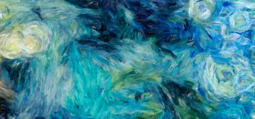 Fashion oil painting style abstract texture background, messy strokes and splashes on canvas