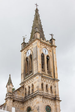 Our Lady of Chiquinquira church of Turmeque city in Colombia built on 1580