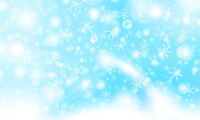 Falling snow background. Vector illustration