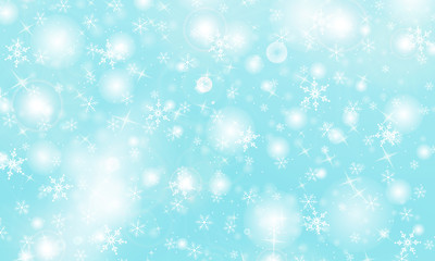 Naklejka na ściany i meble Falling snow background. Vector illustration