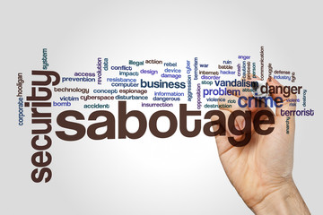 Sabotage word cloud
