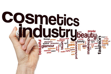 Cosmetics industry word cloud