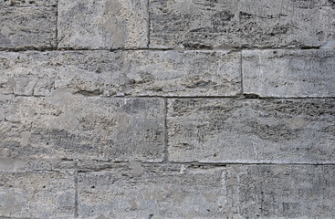 Limestone blocks wall