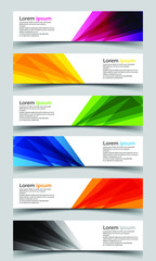 Vector abstract banner design background