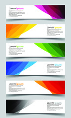 Vector abstract banner design background