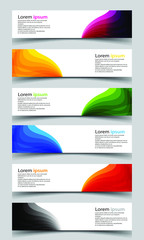 Fototapeta premium Vector abstract banner design background