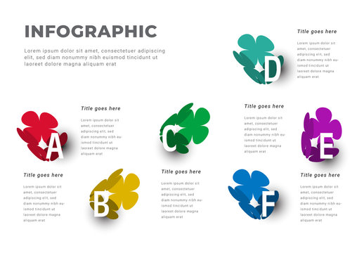 Flower Info Chart Layout with Six Options