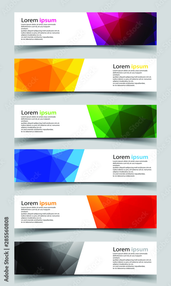 Canvas Prints vector abstract banner design background