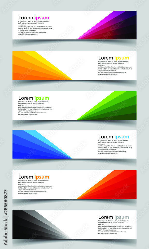 Wall mural vector abstract banner design background
