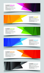 Naklejka premium Vector abstract banner design background