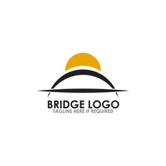 Bridge logo design vector template