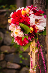 Colorful floral flower bouquet.