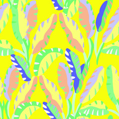 Trendy Seamless Floral Pattern in vector Seamless vector texture. For fashion prints. Printing with in hand drawn style 