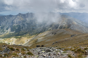 Landscape from Musala peak, Rila mountain, Bulgaria