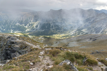 Landscape from Musala peak, Rila mountain, Bulgaria