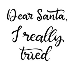 Merry Christmas and happy new year lettering.