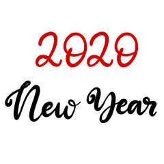 Merry Christmas and happy new year lettering.