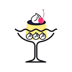 カフェ　シンプル　プリン