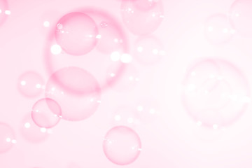 pink soap bubbles background