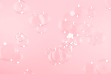 pink soap bubbles background