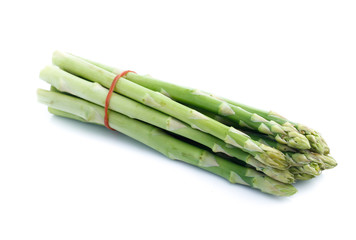 Asparagus on white background