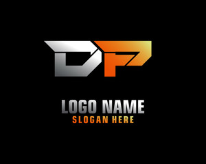 DP Initial letter logo template vector