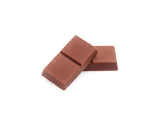 chocolate on isolated white background