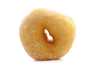 Sugar donut isolated on a white background