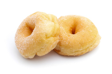 Sugar donut isolated on a white background
