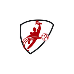 Soccer Football Badge Logo Design Templates Sport Vector