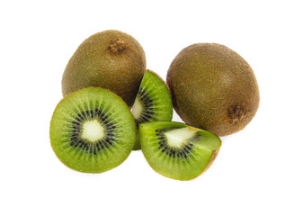 kiwi fruit isolated on white background