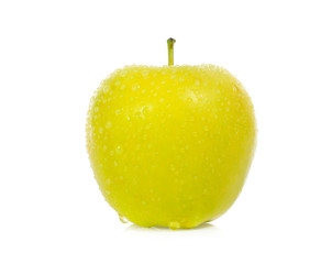 yellow apples isolated