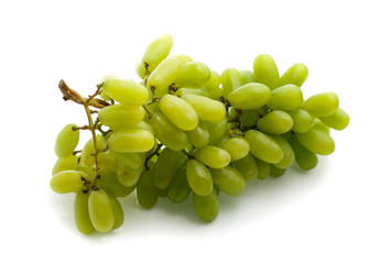 Green grape isolated on white background