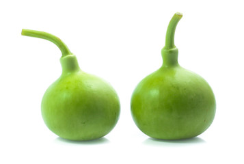 bottle gourds isolated on white background