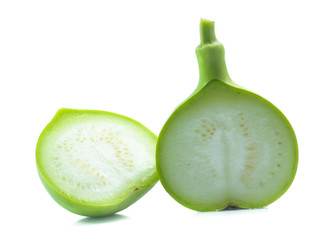 bottle gourds isolated on white background