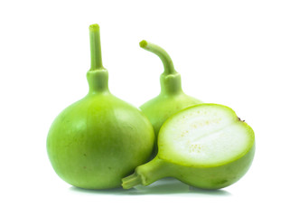 bottle gourds isolated on white background