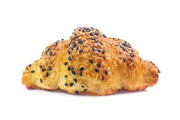 Croissant isolated on white background