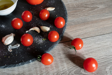 Some vegetables on the table