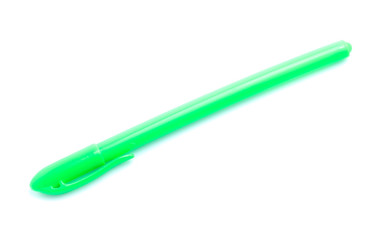 Colorful  pen set on isolated background